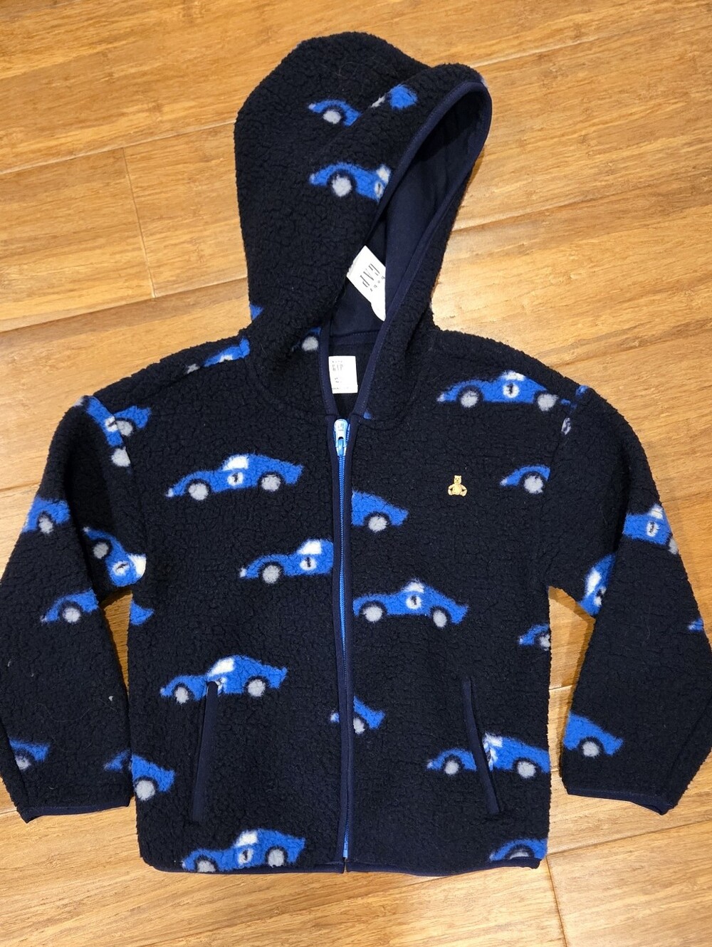 Gap Boys Race Car Cozy Lined Hooded Jacket